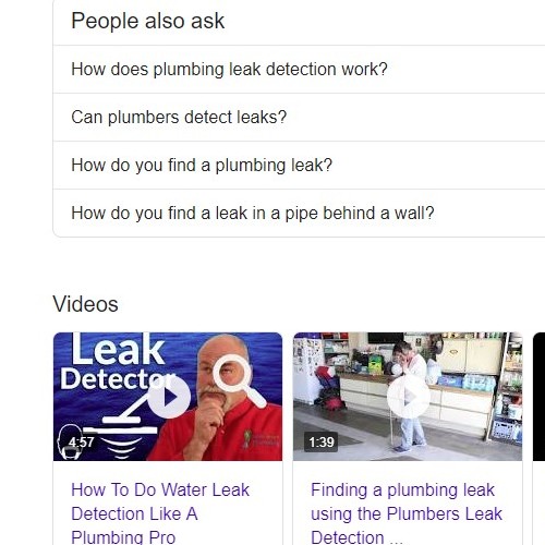 Frequent SEO Questions for Plumbing Leak Detection